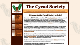 What Cycad.org website looked like in 2020 (3 years ago)
