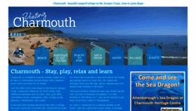 What Charmouth.org website looked like in 2020 (3 years ago)