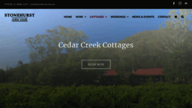 What Cedarcreekcottages.com.au website looked like in 2020 (3 years ago)