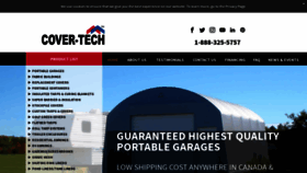 What Cover-tech.com website looked like in 2020 (3 years ago)