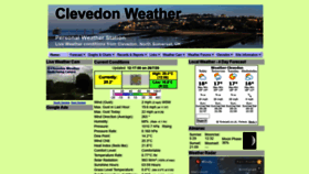 What Clevedonweather.co.uk website looked like in 2020 (3 years ago)