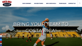 What Costaricasoccer.com website looked like in 2020 (3 years ago)