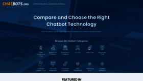 What Chatbots.org website looked like in 2020 (3 years ago)