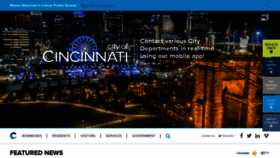 What Cincinnati-oh.gov website looked like in 2020 (3 years ago)