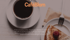 What Cafeblom.se website looked like in 2020 (3 years ago)
