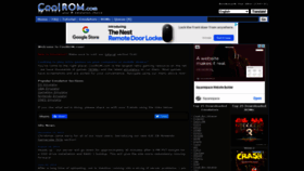 What Coolrom.com website looked like in 2020 (3 years ago)
