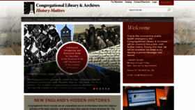 What Congregationallibrary.org website looked like in 2020 (3 years ago)