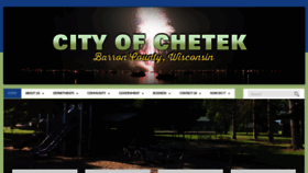 What Cityofchetek-wi.gov website looked like in 2020 (3 years ago)