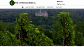 What Champagne-tour.com website looked like in 2020 (3 years ago)