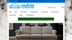 What Cushtiecushions.com website looked like in 2020 (3 years ago)