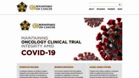 What Ceoroundtableoncancer.org website looked like in 2020 (6 years ago)
