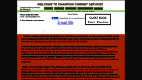 What Championchimneyservices.com website looked like in 2020 (3 years ago)