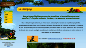 What Campinglecanada.be website looked like in 2020 (4 years ago)