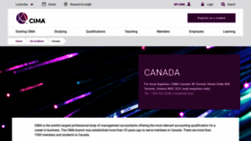 What Cimacanada.org website looked like in 2020 (3 years ago)
