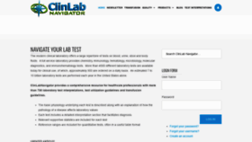 What Clinlabnavigator.com website looked like in 2020 (3 years ago)