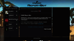 What Csgoreportbot.net website looked like in 2020 (3 years ago)