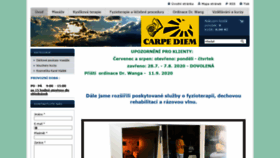 What Carpediem.cz website looked like in 2020 (3 years ago)