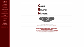 What Canine-epilepsy.net website looked like in 2020 (3 years ago)