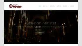 What Croydonminster.org website looked like in 2020 (3 years ago)