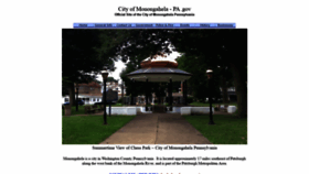 What Cityofmonongahela-pa.gov website looked like in 2020 (3 years ago)