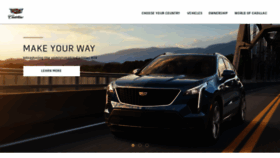 What Cadillaceurope.com website looked like in 2020 (5 years ago)