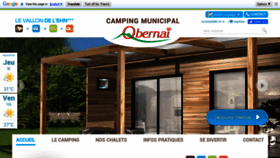 What Camping-obernai.fr website looked like in 2020 (3 years ago)