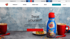 What Coffee-mate.com website looked like in 2020 (3 years ago)