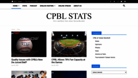 What Cpblstats.com website looked like in 2020 (3 years ago)