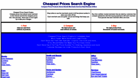 What Cheapestpricessearchengine.com website looked like in 2020 (3 years ago)