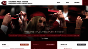 What Columbuspublicschools.org website looked like in 2020 (3 years ago)