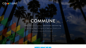 What Communecommunication.com website looked like in 2020 (3 years ago)