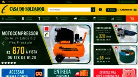 What Casadosoldador.com.br website looked like in 2020 (3 years ago)