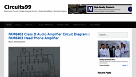 What Circuits99.com website looked like in 2020 (3 years ago)