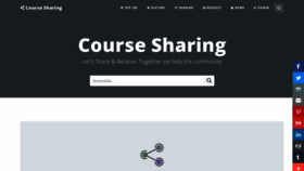 What Coursesharing.top website looked like in 2020 (3 years ago)