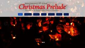 What Christmasprelude.com website looked like in 2020 (3 years ago)