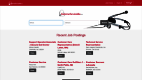What Customerservicejobs.com website looked like in 2020 (3 years ago)