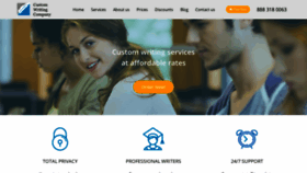 What Customwritingcompany.com website looked like in 2020 (4 years ago)