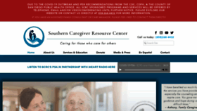 What Caregivercenter.org website looked like in 2020 (3 years ago)