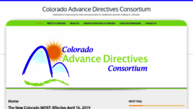 What Coloradoadvancedirectives.com website looked like in 2020 (3 years ago)