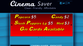 What Cinemasaver.com website looked like in 2020 (3 years ago)