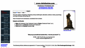 What Christianism.com website looked like in 2020 (3 years ago)