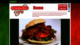What Carmellascafe.com website looked like in 2020 (3 years ago)