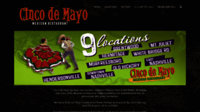 What Cincodemayomexicanrestaurant.com website looked like in 2020 (3 years ago)