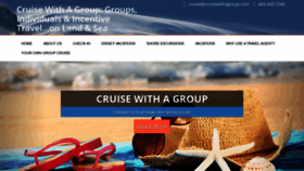 What Cruisewithagroup.com website looked like in 2020 (3 years ago)