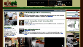What Coffeegeek.com website looked like in 2020 (3 years ago)