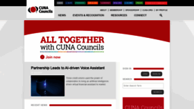 What Cunacfocouncil.org website looked like in 2020 (3 years ago)
