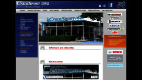 What Cyklo-org.cz website looked like in 2020 (3 years ago)