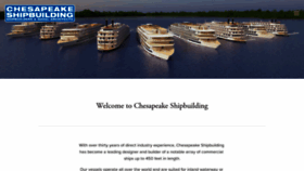 What Chesapeakeshipbuilding.com website looked like in 2020 (3 years ago)