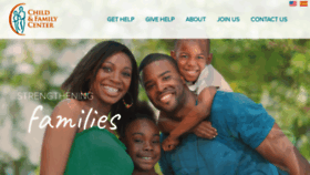 What Childfamilycenter.org website looked like in 2020 (3 years ago)