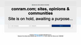 What Conram.com website looked like in 2020 (5 years ago)